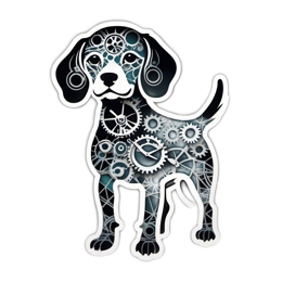 technology dog SVG PNG design