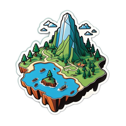 hiking landscape SVG PNG design