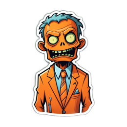 zombie character sticker SVG PNG design