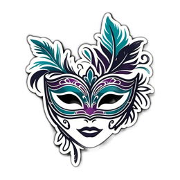 masquerade mask feathers SVG PNG design