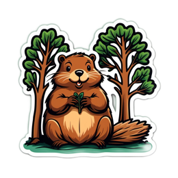 furry friend tree happy SVG PNG design with clean design elements