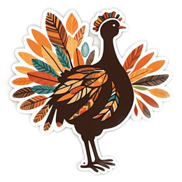 autumn turkey feathers SVG PNG design with clean design elements