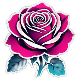 rose color SVG PNG design with clean design elements