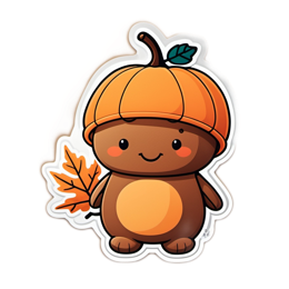 fantasy pumpkin character SVG PNG design with clean design elements