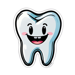 sticker fun tooth SVG PNG design