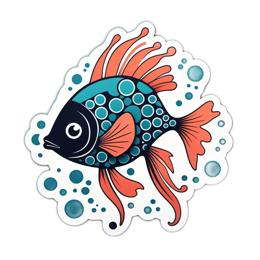 artillustration fish SVG PNG design with clean design elements