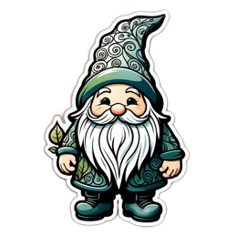 gnome character SVG PNG design with clean design elements