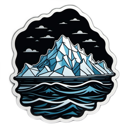 iceberg ocean SVG PNG design