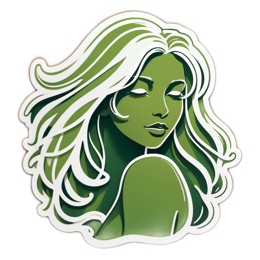 fashion green woman SVG PNG design