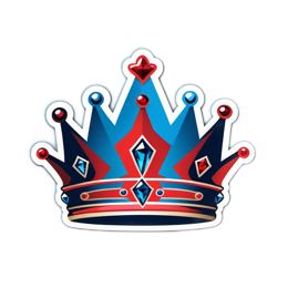 royalty sticker SVG PNG design with clean design elements