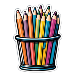 colors pencils SVG PNG design