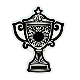 trophy award SVG PNG design with clean design elements