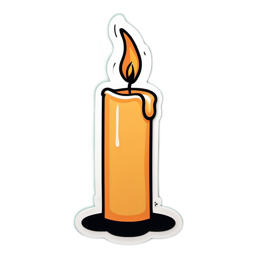 candle warm light SVG PNG design