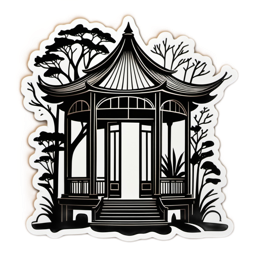 gazebo nature SVG PNG design