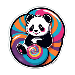 cute panda candy SVG PNG design