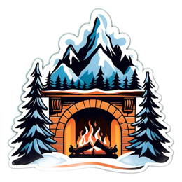 winter mountains SVG PNG design