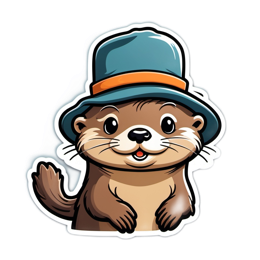 otter happy SVG PNG design