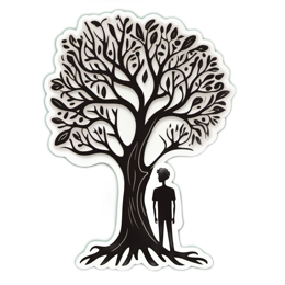 tree silhouette SVG PNG design with clean design elements