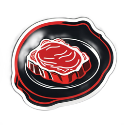 plate meat SVG PNG design with clean design elements