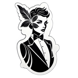 stylish portrait SVG PNG design with clean design elements