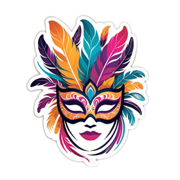 masquerade feathers SVG PNG design