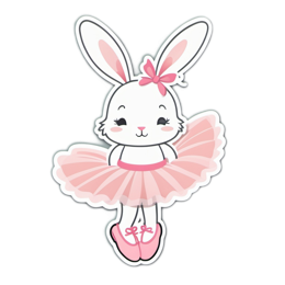 bunny ballernina SVG PNG design