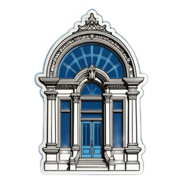 architecture window SVG PNG design with clean design elements