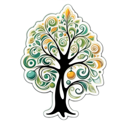 tree swirl SVG PNG design