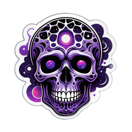 skeleton space SVG PNG design with clean design elements