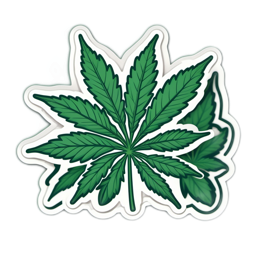 stickers leaf SVG PNG design with clean design elements, green floral elements