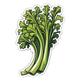vegetables celery SVG PNG design with clean design elements