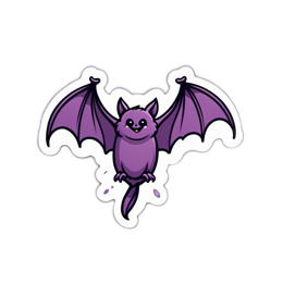 fantasy sticker bat SVG PNG design with clean design elements