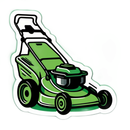 gardening tools lawnmower SVG PNG design with clean design elements