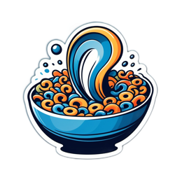 cereal bowl colors SVG PNG design