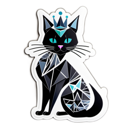 cat crown SVG PNG design