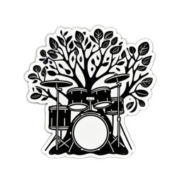 drums nature SVG PNG design with clean design elements