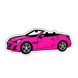 cars pink SVG PNG design with clean design elements