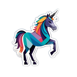 unicorn styles SVG PNG design with clean design elements