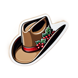 holiday hat sticker SVG PNG design