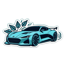 cars sticker SVG PNG design with clean design elements