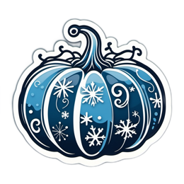 pumpkin snowflakes SVG PNG design