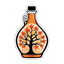 autumn syrup tree SVG PNG design