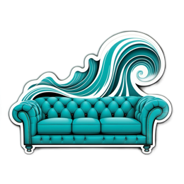 furniture wave SVG PNG design with clean design elements