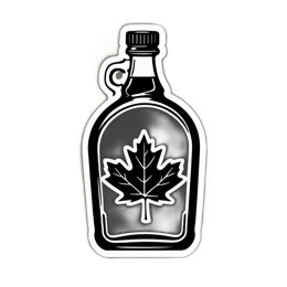 maple syrup sticker SVG PNG design