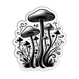 drawing mushrooms SVG PNG design