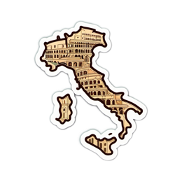 sticker colosseum SVG PNG design