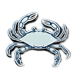 crab sea creature SVG PNG design with clean design elements