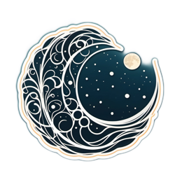 dreams moon SVG PNG design with clean design elements