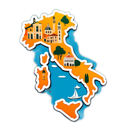 illustration italy SVG PNG design with clean design elements