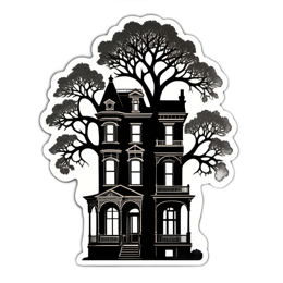 fantasy vintage treehouse SVG PNG design with clean design elements